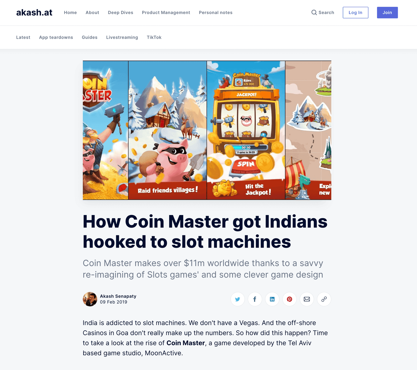 Krabi post page with centered content and no sidebar