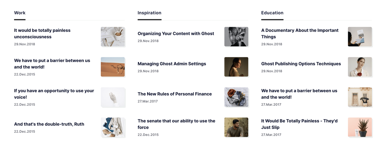 Penang Ghost theme Home Page Posts by Tags