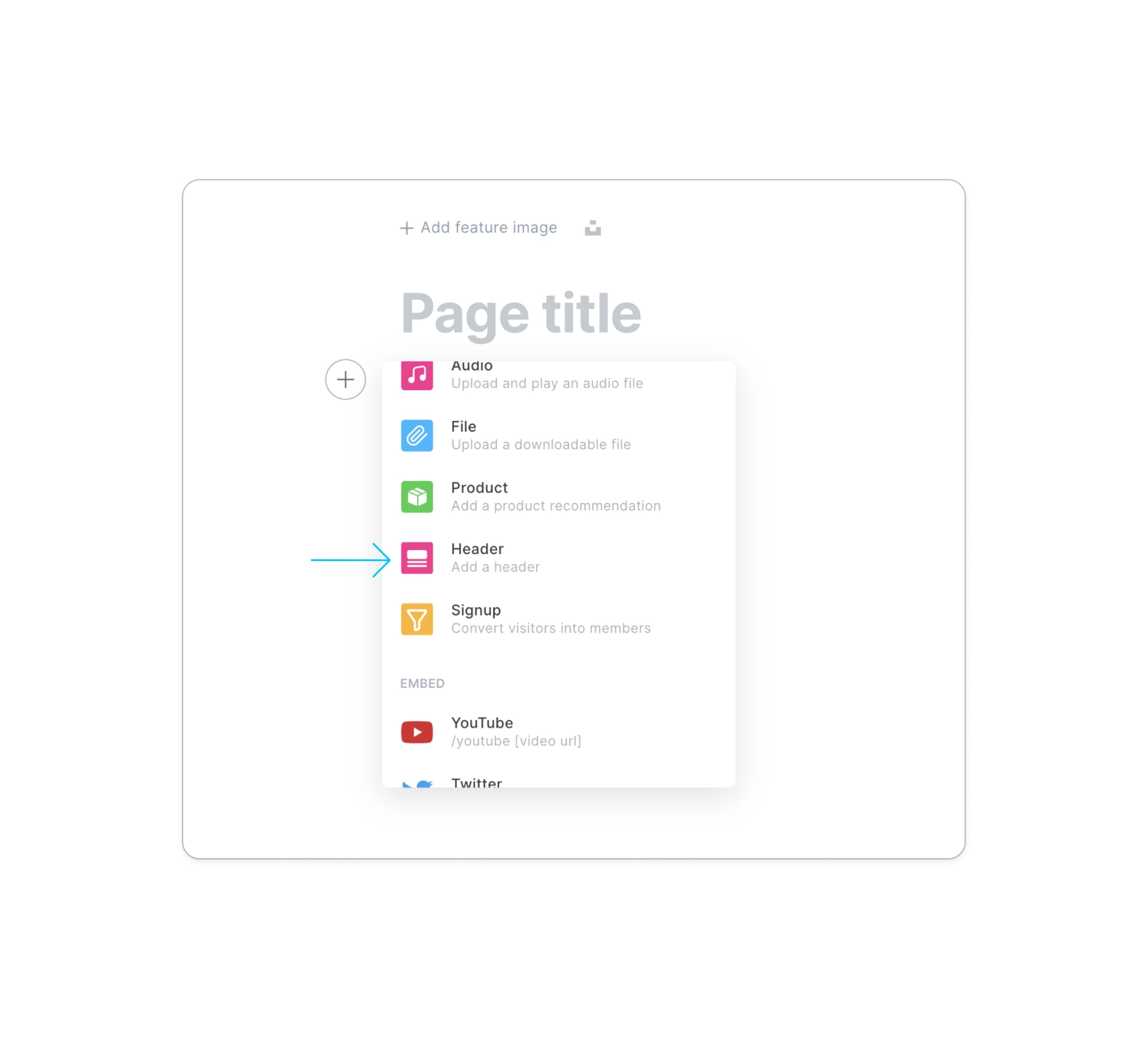Ghost 5.59 — Header Card Enhancements