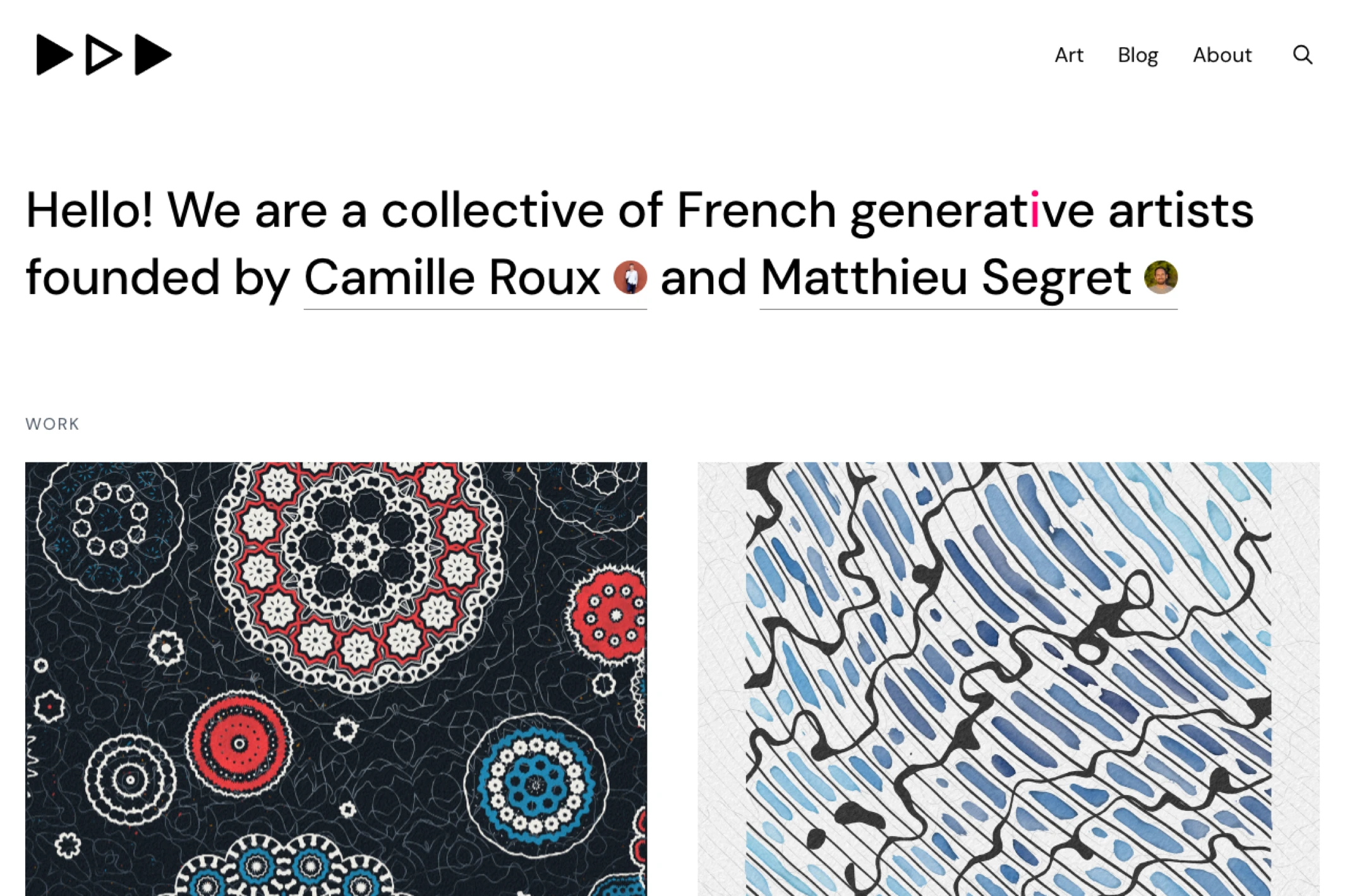 Screenshot of Immutable Collective — Ghost theme website