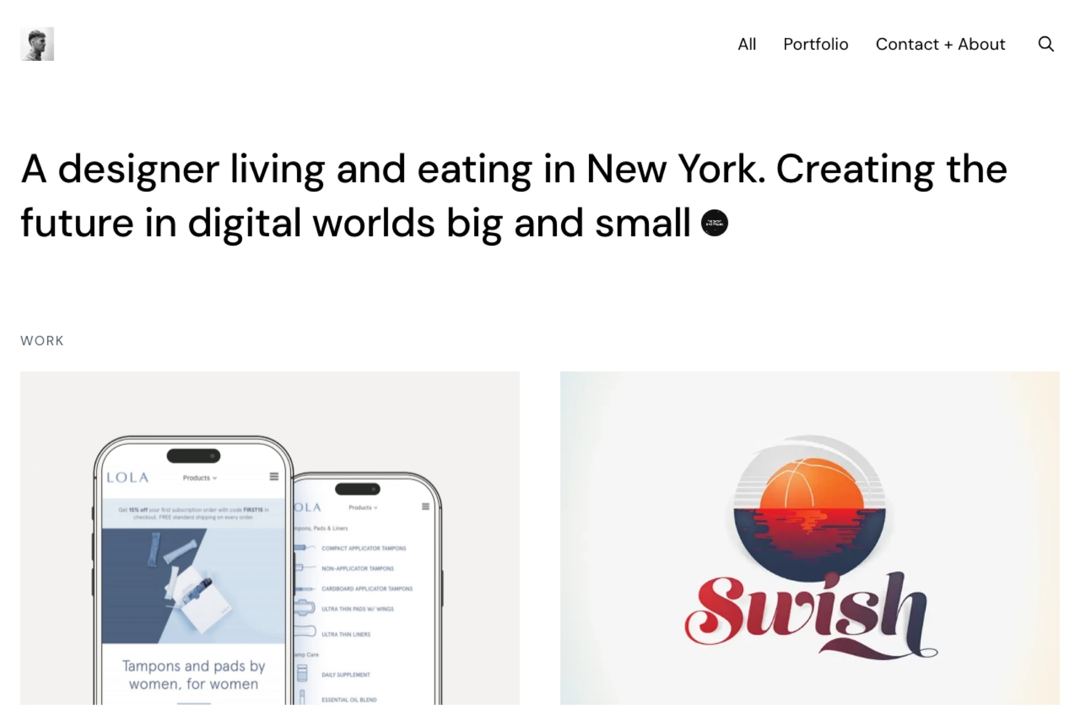 Screenshot of Will H McMahan — Ghost theme website
