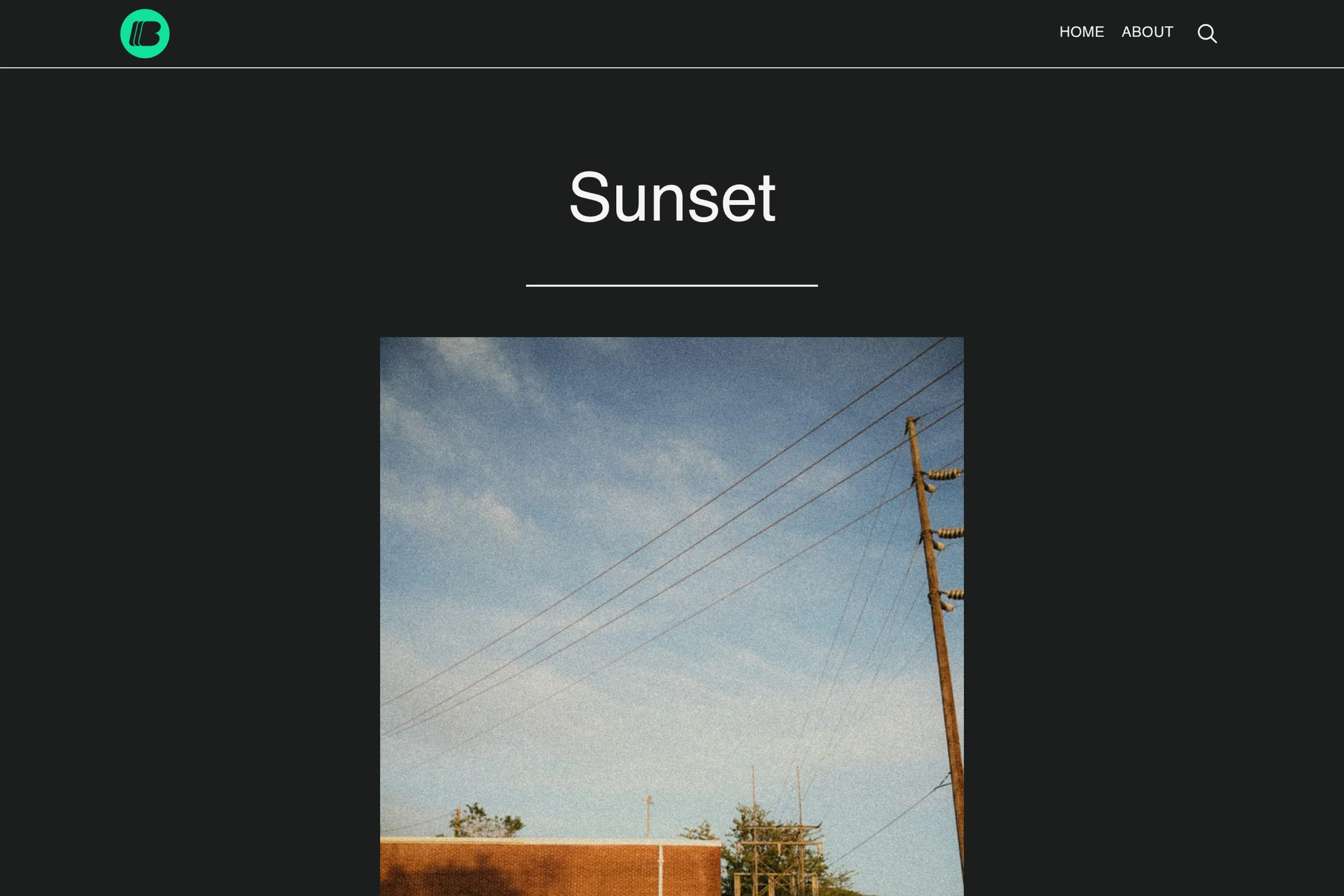 Screenshot of Cine Benjamin — Ghost theme website