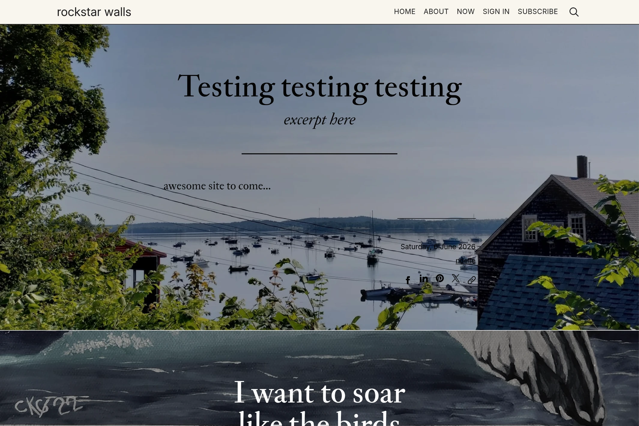 Screenshot of Noelle Notes — Ghost theme website