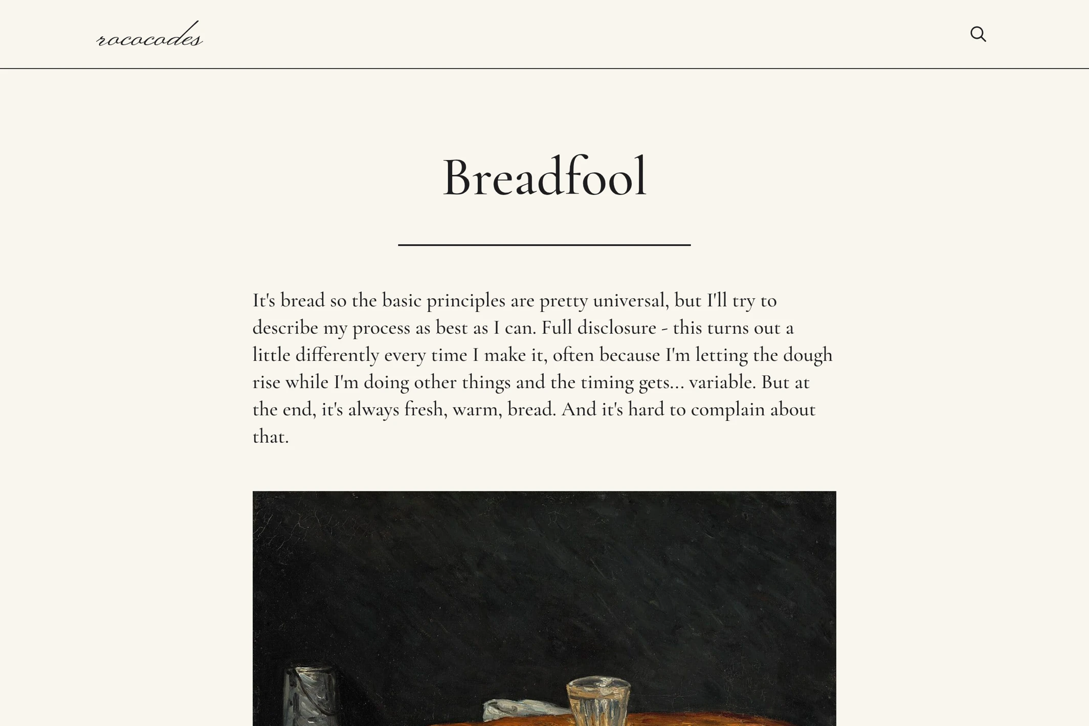 Screenshot of Roco — Ghost theme website