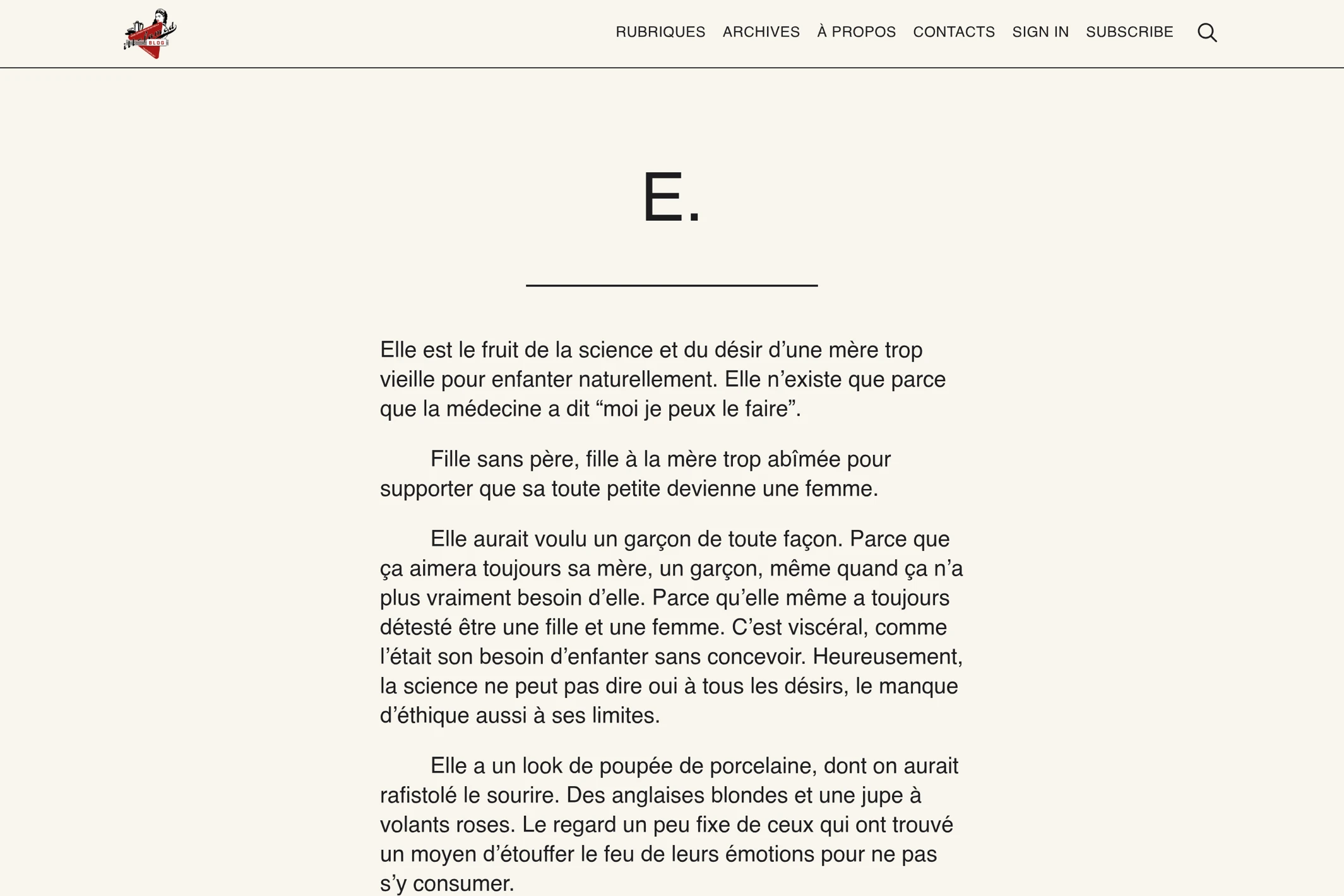 Screenshot of Bad Educatian — Ghost theme website