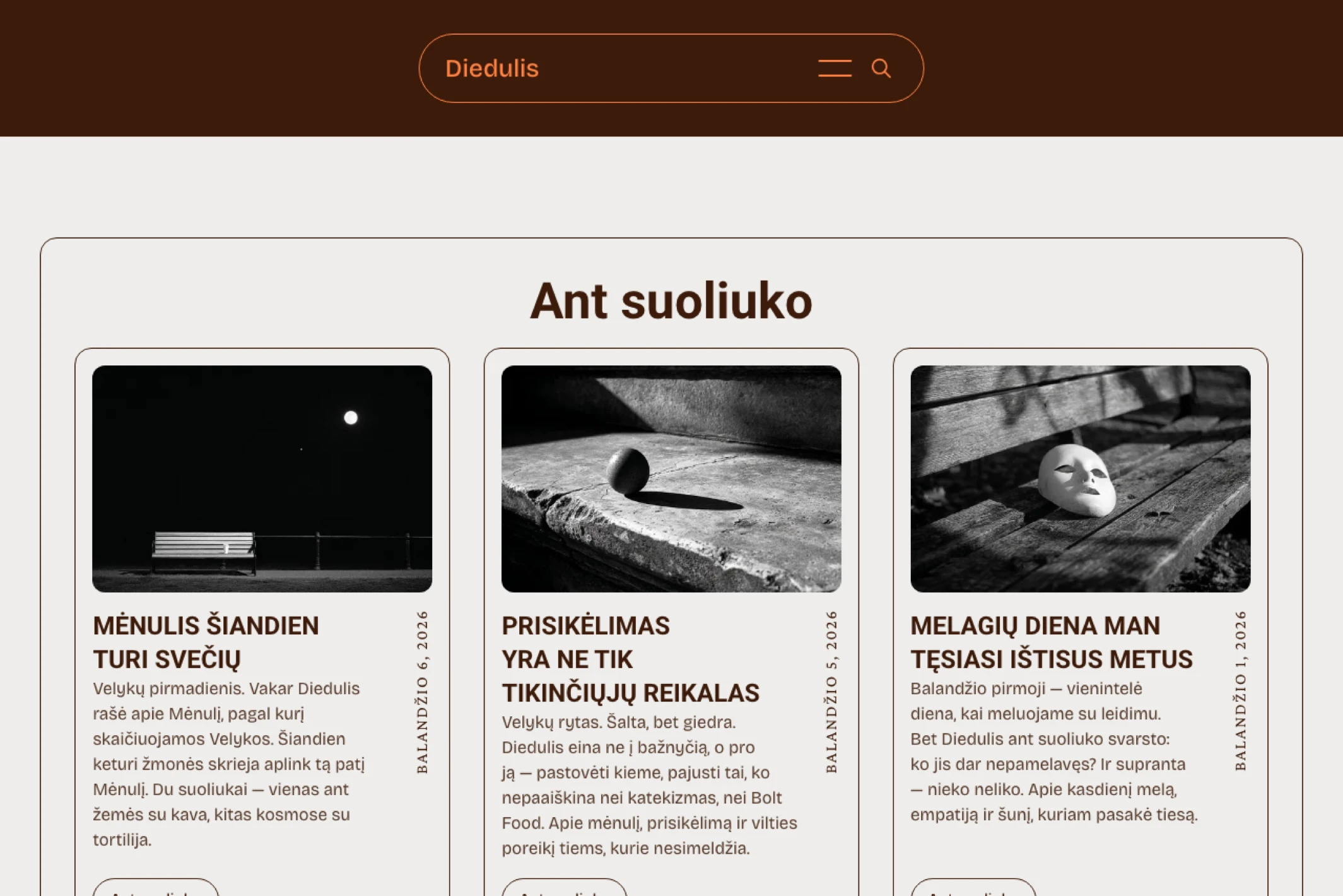 Screenshot of Buru.Guru — Ghost theme website