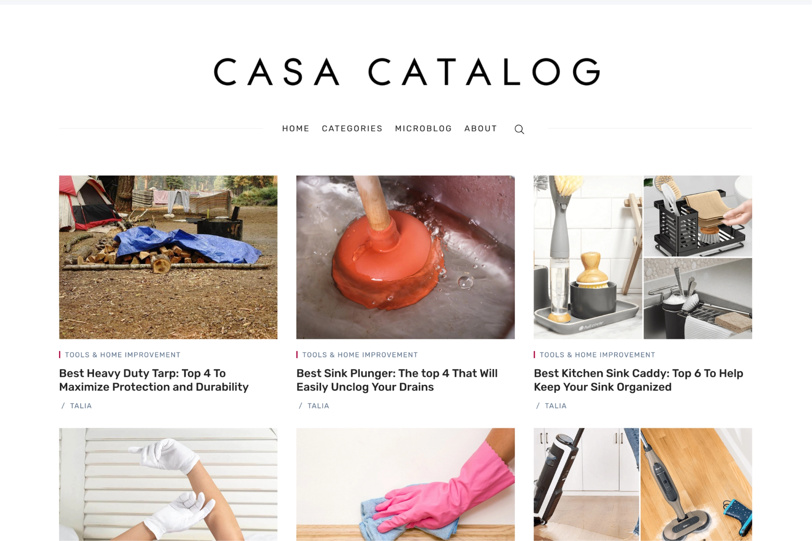 Screenshot of Casa Catalog — built with Nubia Ghost theme
