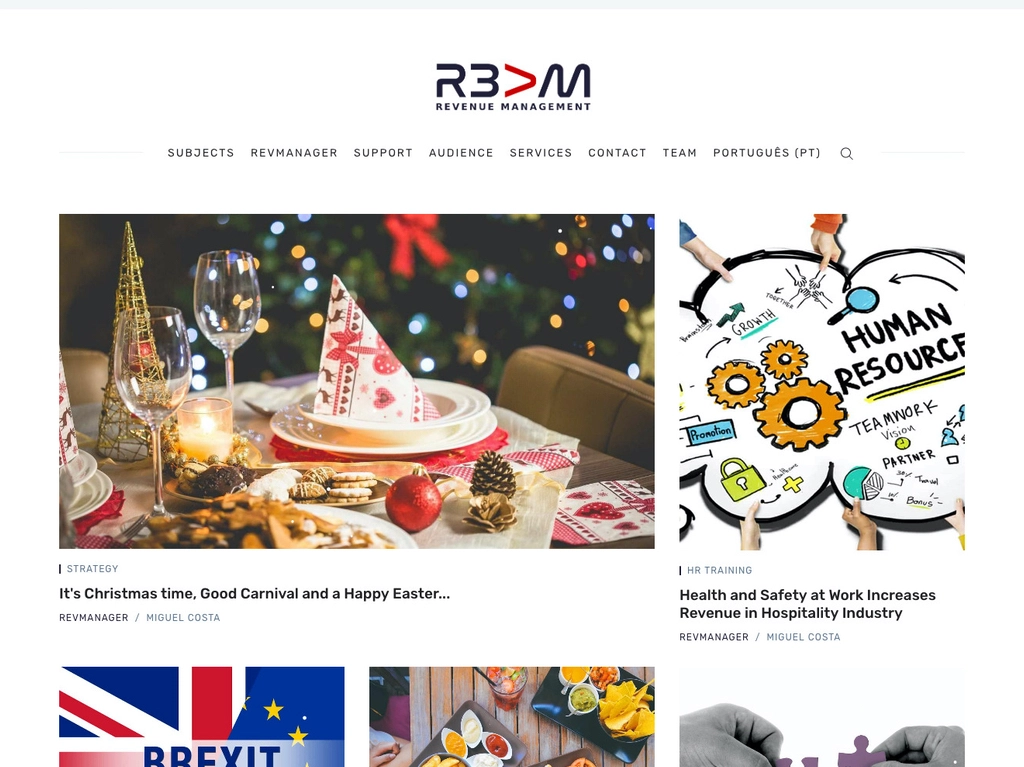 Screenshot of Revmanager — Ghost theme website