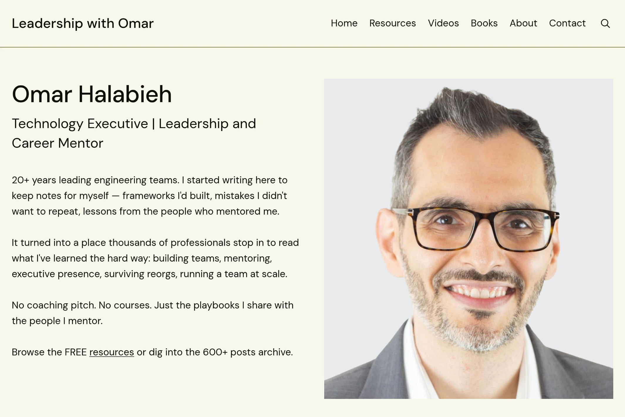 Screenshot of Omar Halabieh — Ghost theme website