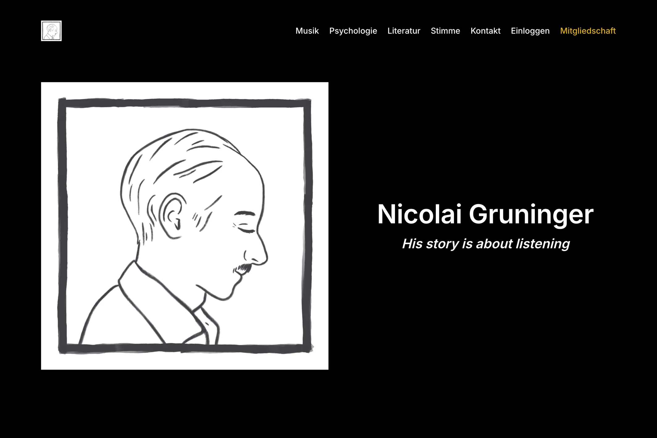 Screenshot of Nicolai Gruninger — Ghost theme website