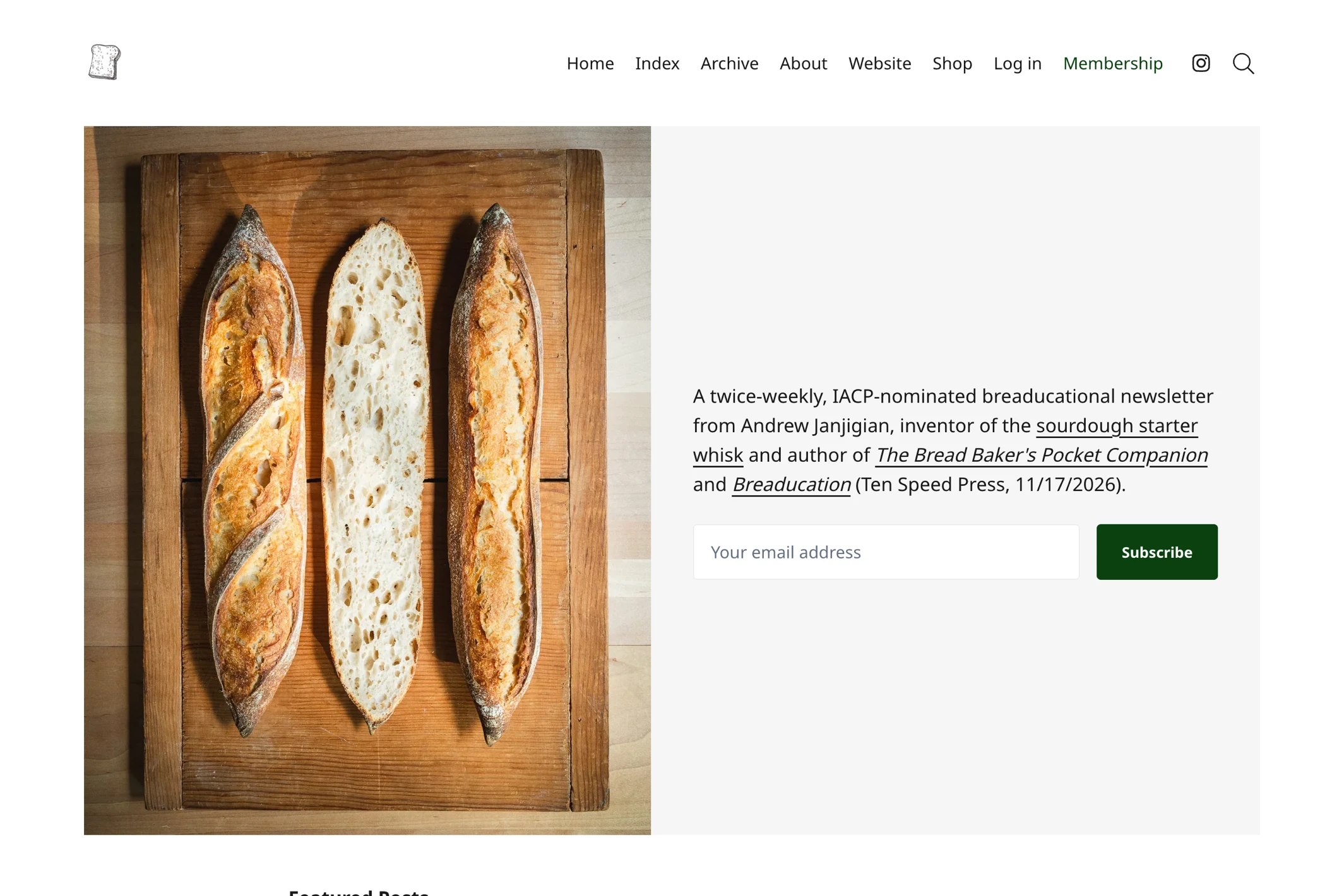 Screenshot of Wordloaf — Ghost theme website