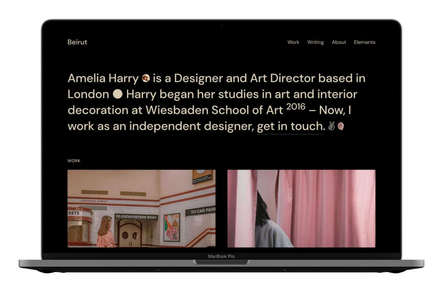 Beirut Ghost CMS Theme Color Scheme Dark