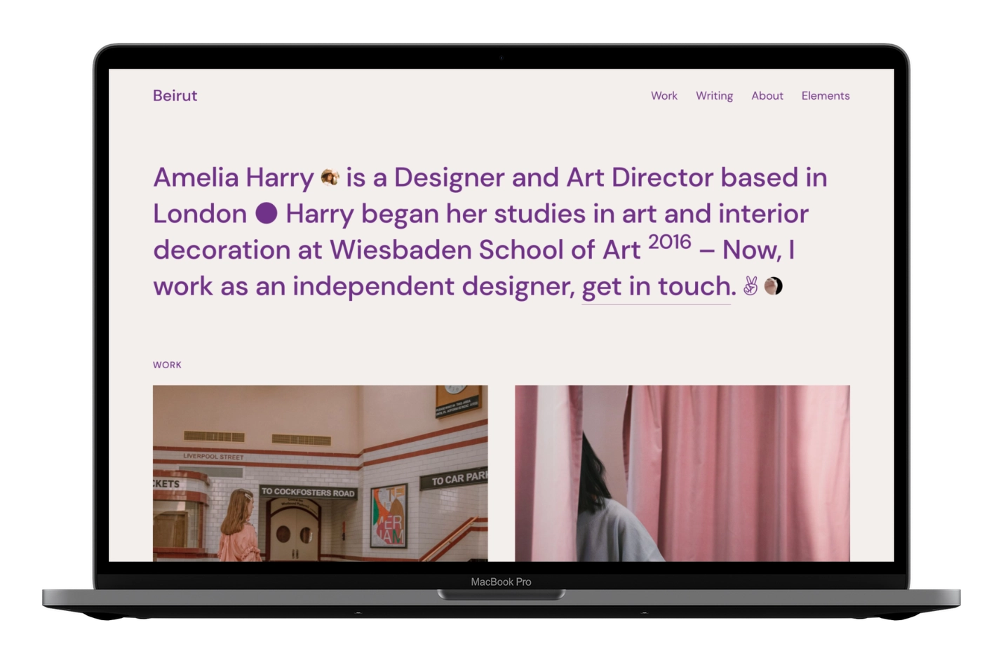 Beirut Ghost CMS Theme Color Scheme Isabelline