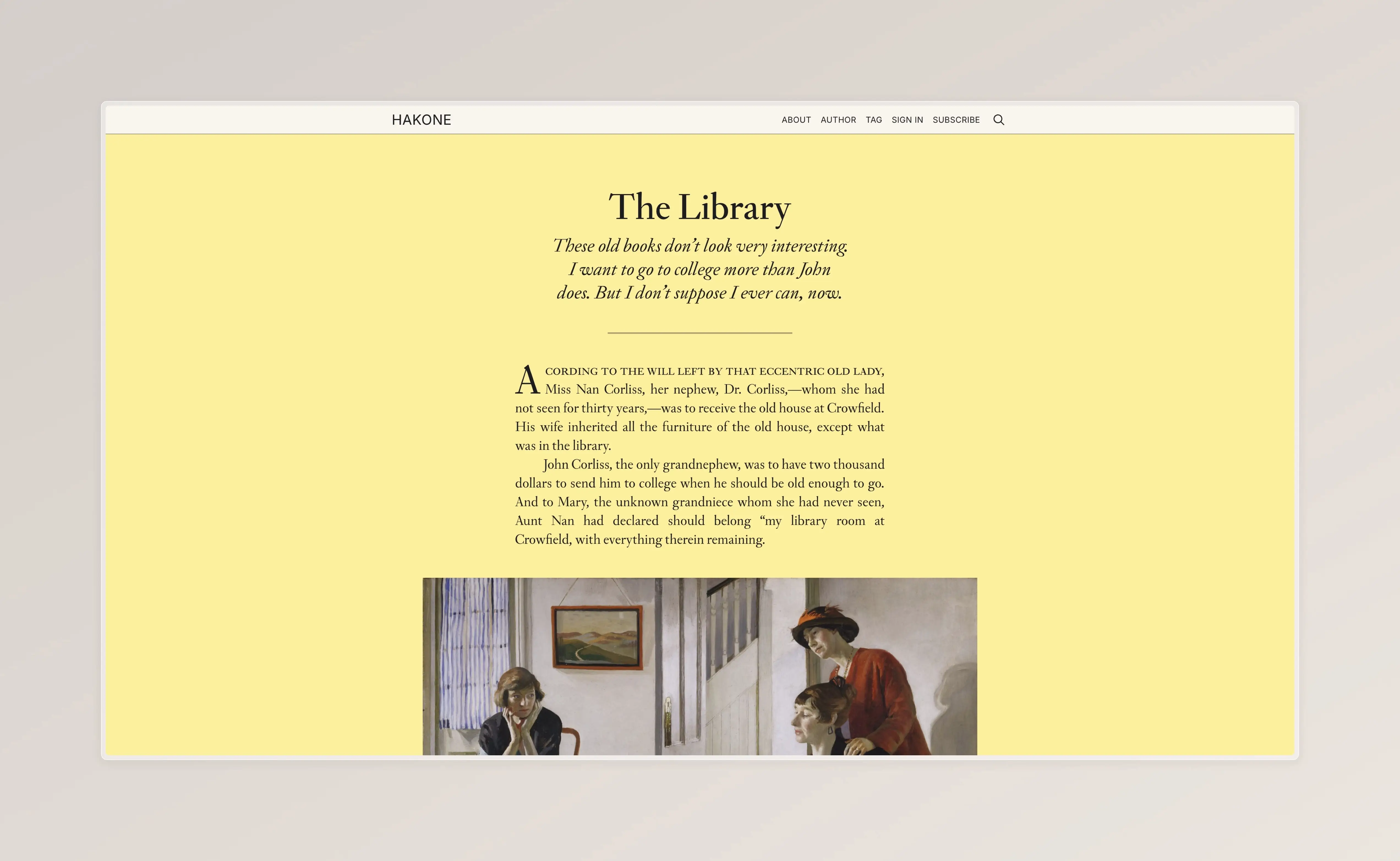 Hakone Ghost Theme demo homepage