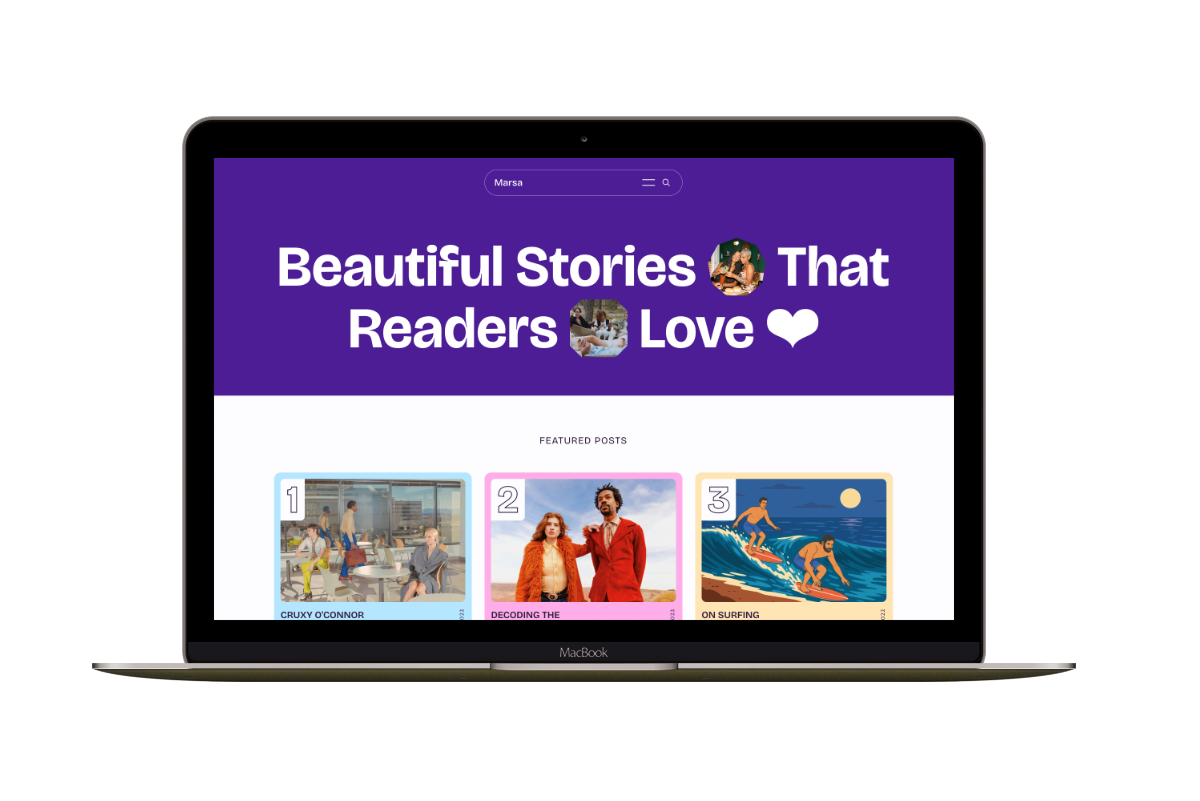 Marsa Ghost Theme for Blogs and Newsletters