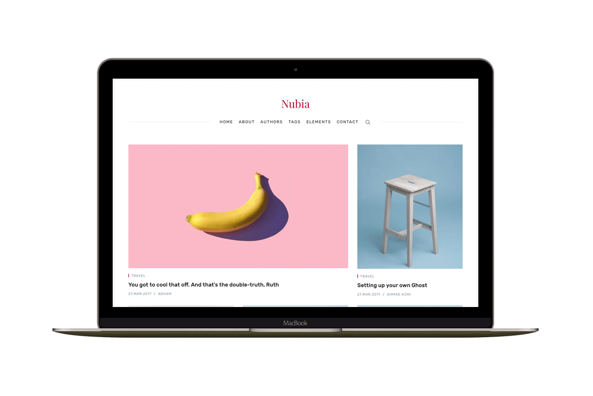 Nubia Ghost Theme for Image-Led Blogs