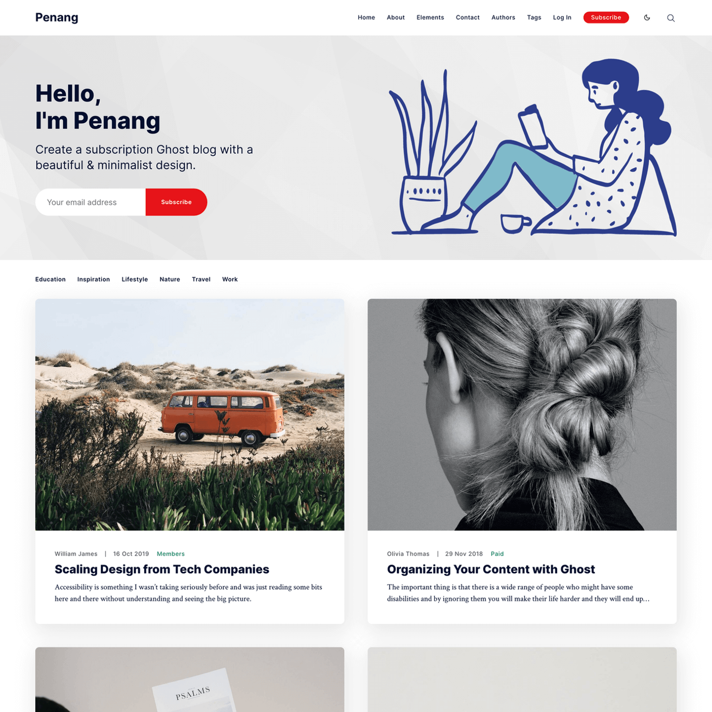 Penang Ghost theme preview