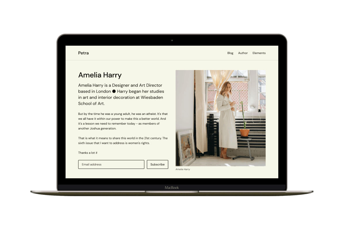 Petra Ghost Theme for Personal Blogs and Newsletters