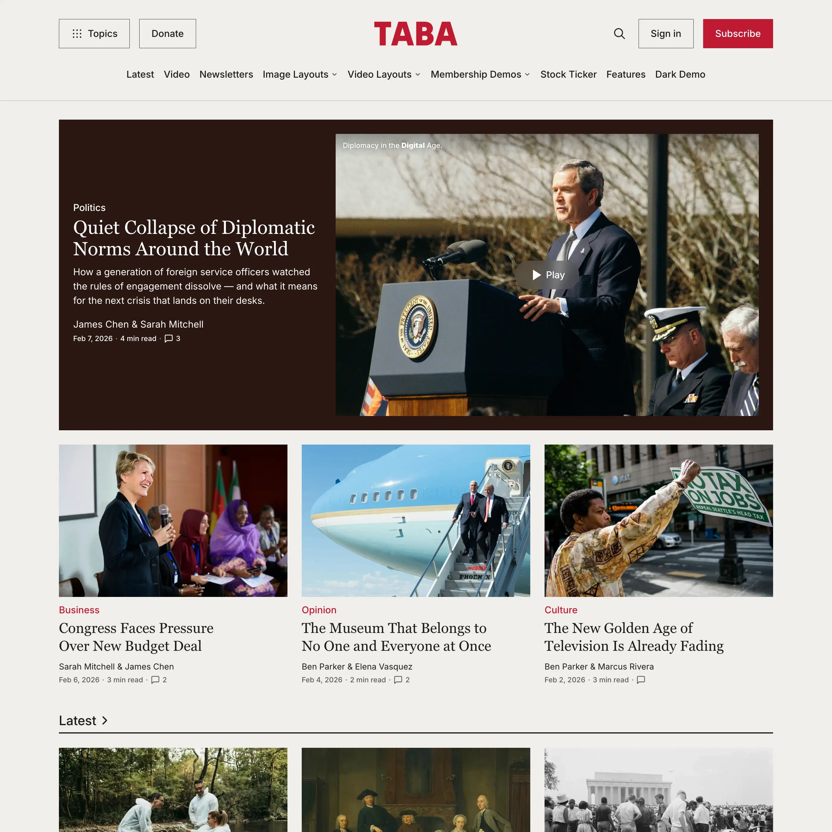 Taba Ghost theme preview