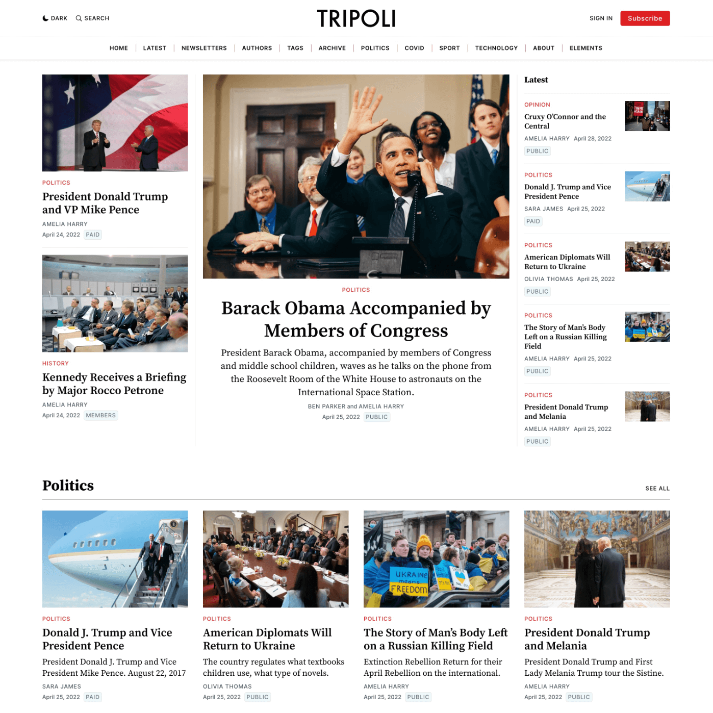 Tripoli Ghost theme preview