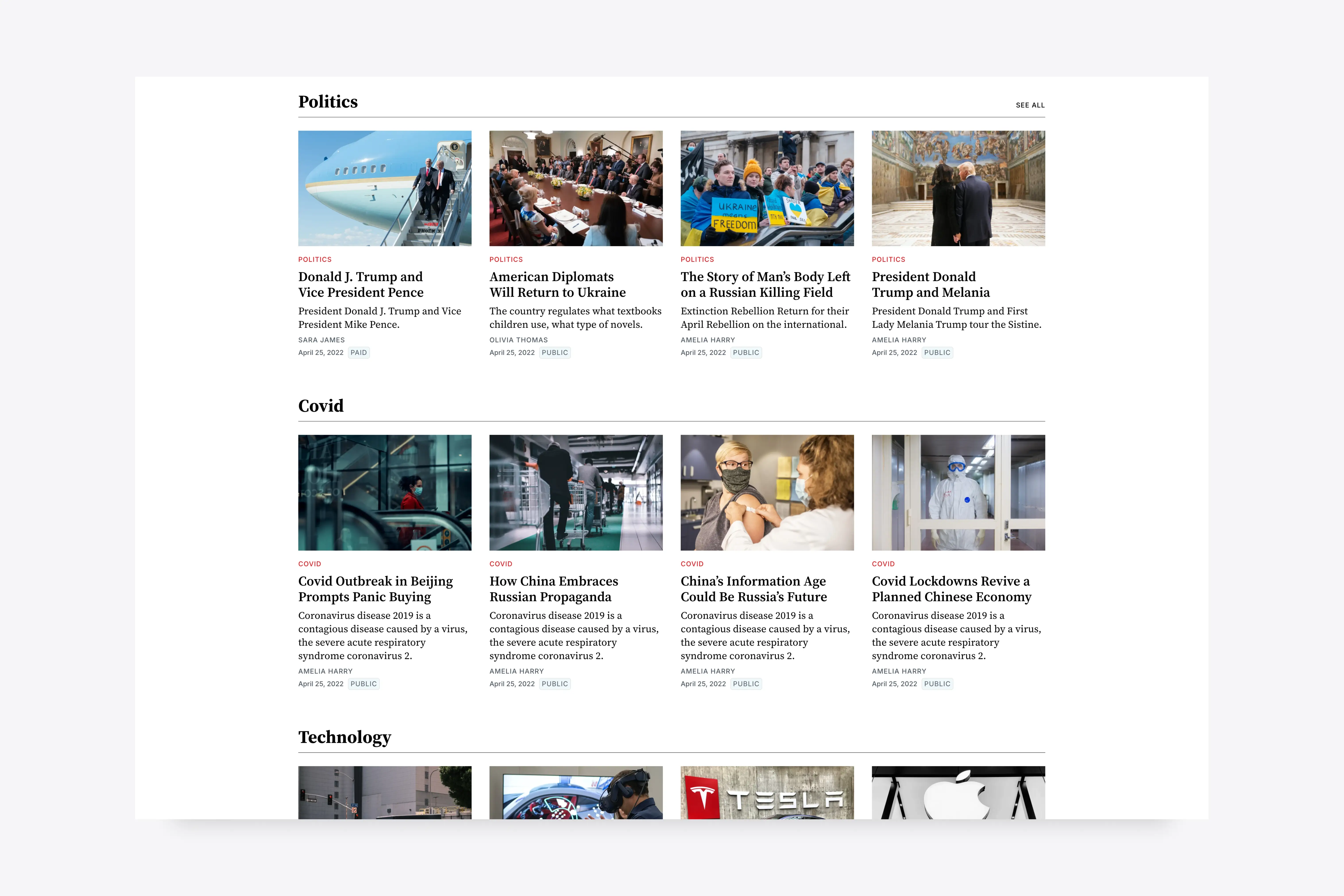 Tripoli Ghost Theme - Tag-based content organization for improved navigation