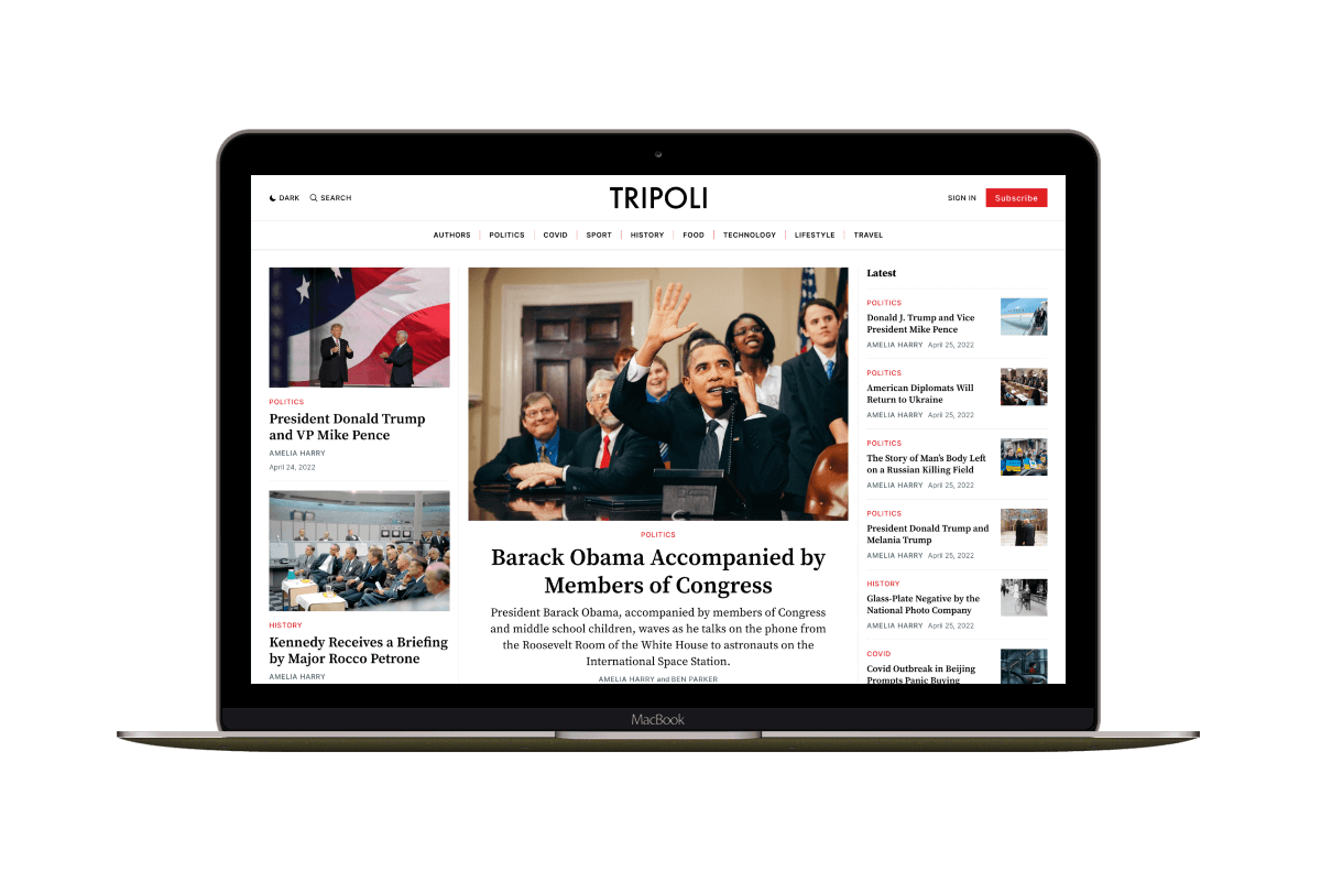 Tripoli Ghost Theme for News and Magazines