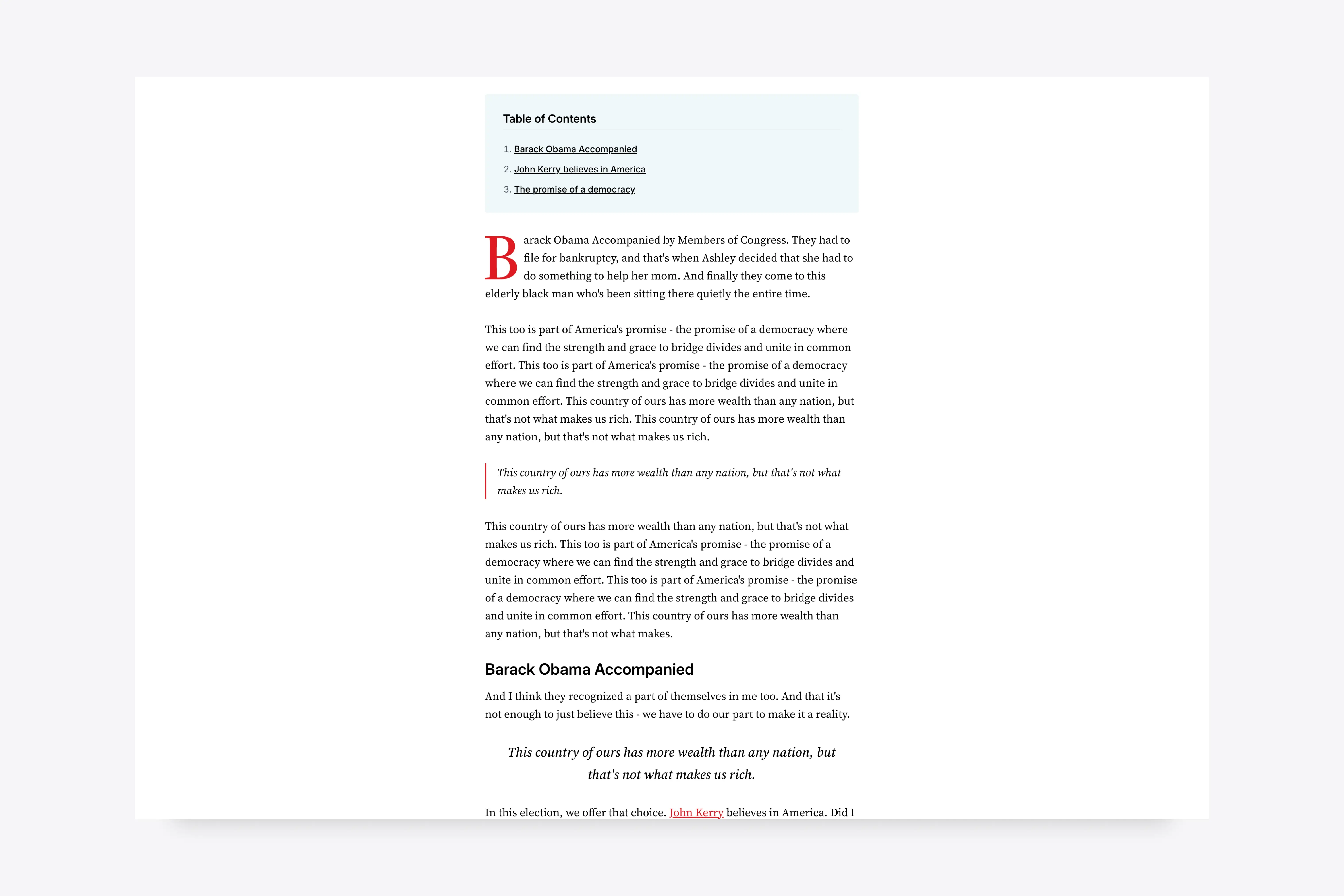 Tripoli Ghost Theme - Table of Contents for improved article navigation